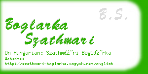 boglarka szathmari business card